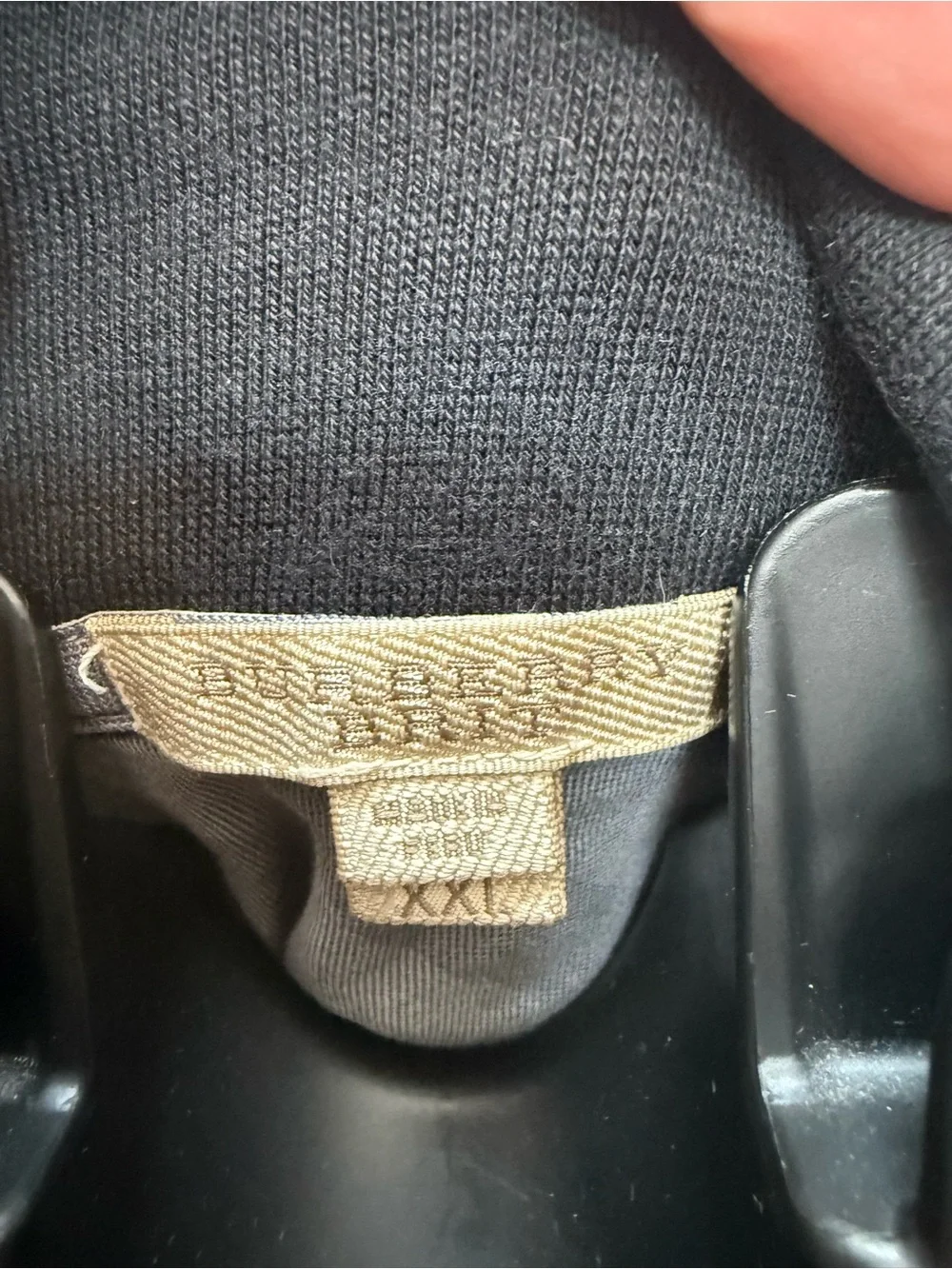 Vintage Burberry Black Half-Zip Sweater Pullover - Picture 10 of 13